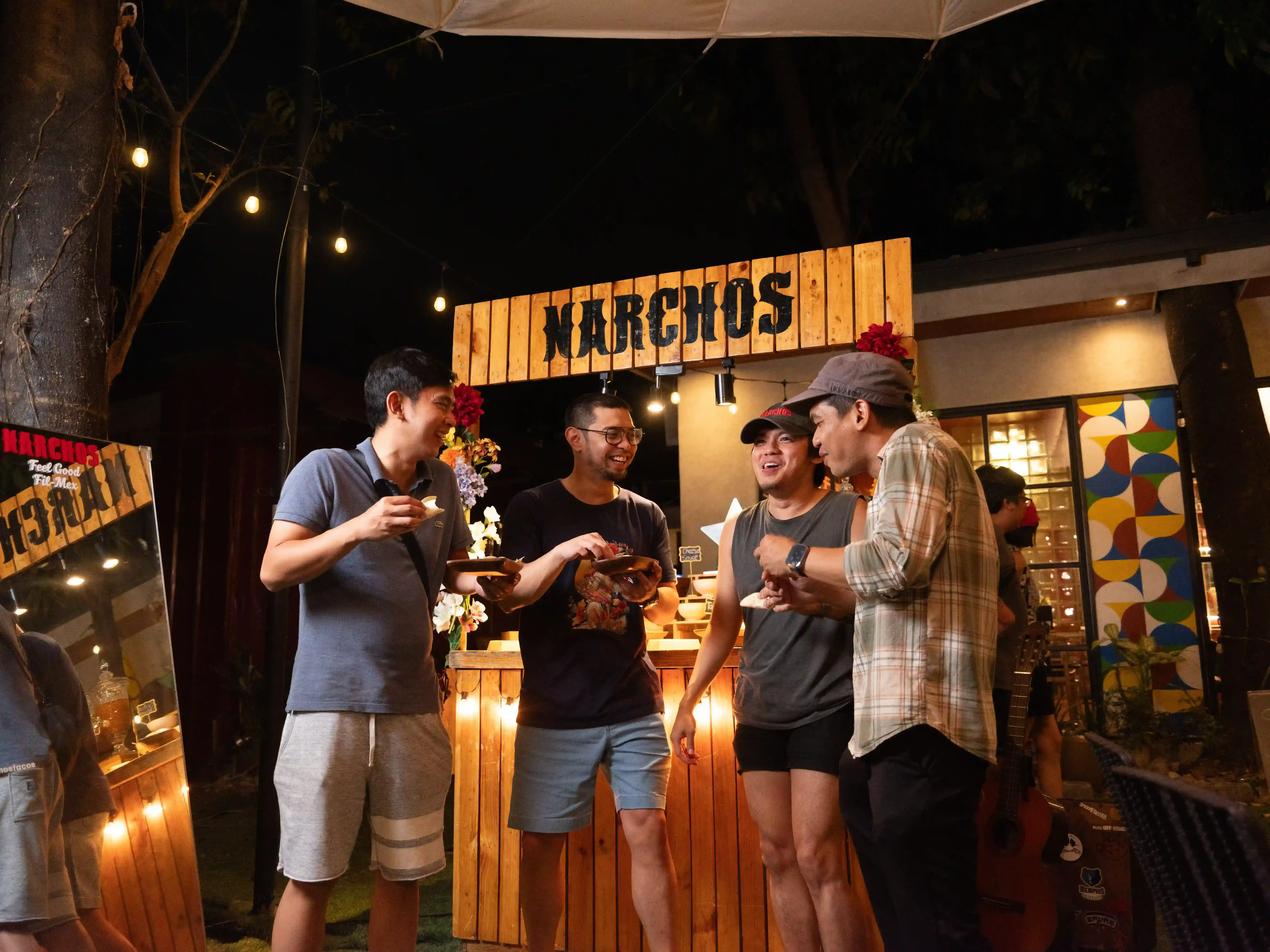 Narchos Team and Food Truck Setup